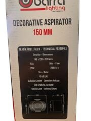 BAFRA Dekoratif Havalandırma Aspiratörü (150 mm 25W)